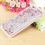 Wholesale iPhone 7 Plus Liquid Glitter Shake Star Dust Case (Silver)